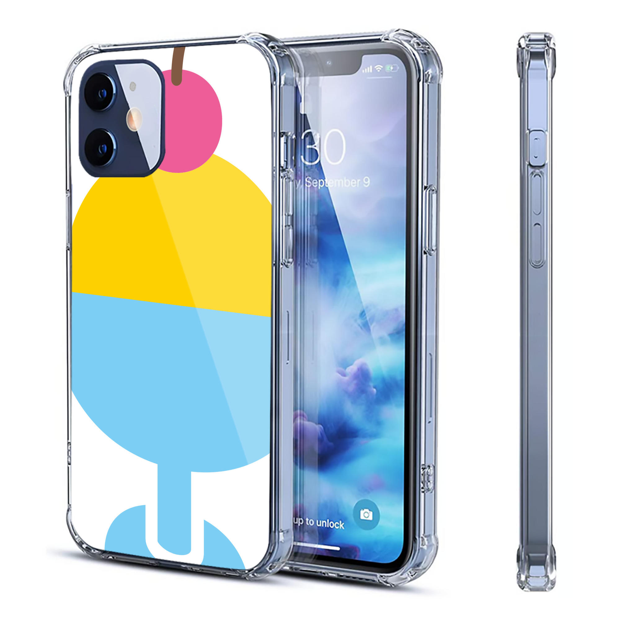 （画像用） Hello Kitty ハローキティ 【iPhone 12シリーズ対応】透明スマホケース（クリアソフトケース）